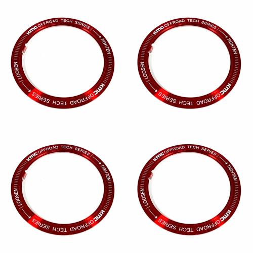 KMC KM100 Red Wheel Center Cap T1752-RING-RD