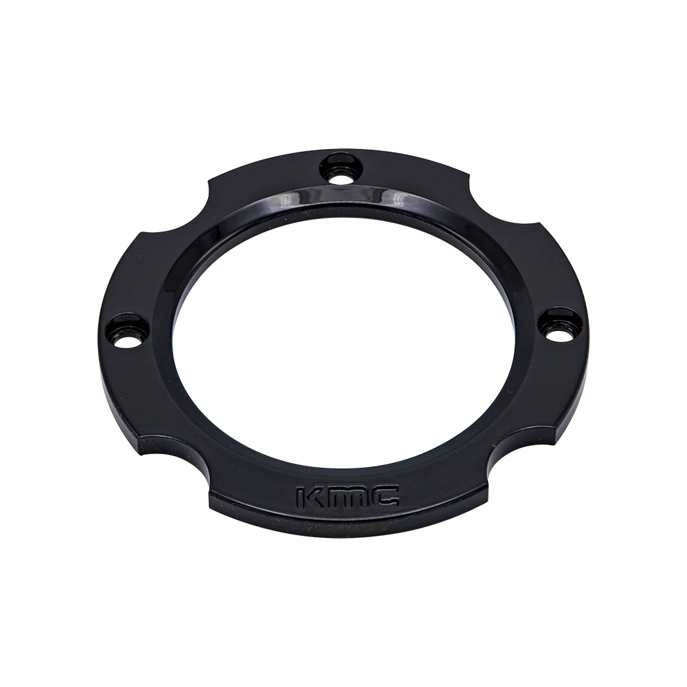 KMC Powersports CAPRING212-BLACK Satin Black Wheel Center Cap – 5x4.5
