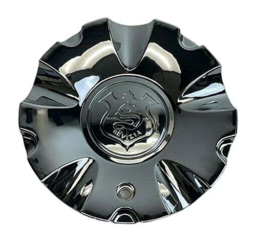 Sevizia Chrome Wheel Center Cap CSSE408-1P SJ128-06