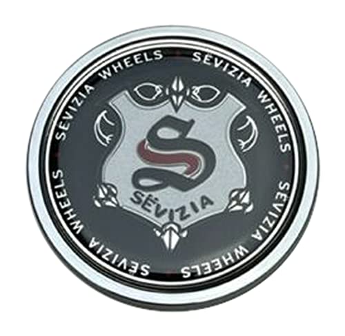 Sevizia Wheels Chrome Snap in Wheel Center Cap CC491-2P