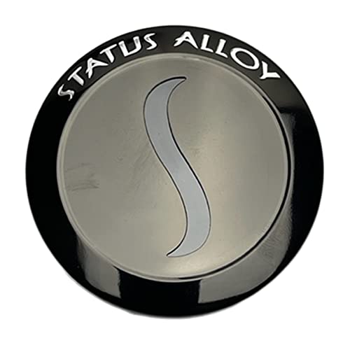 Status Wheels CCSTAGB 1246S01 Gloss Black Center Cap