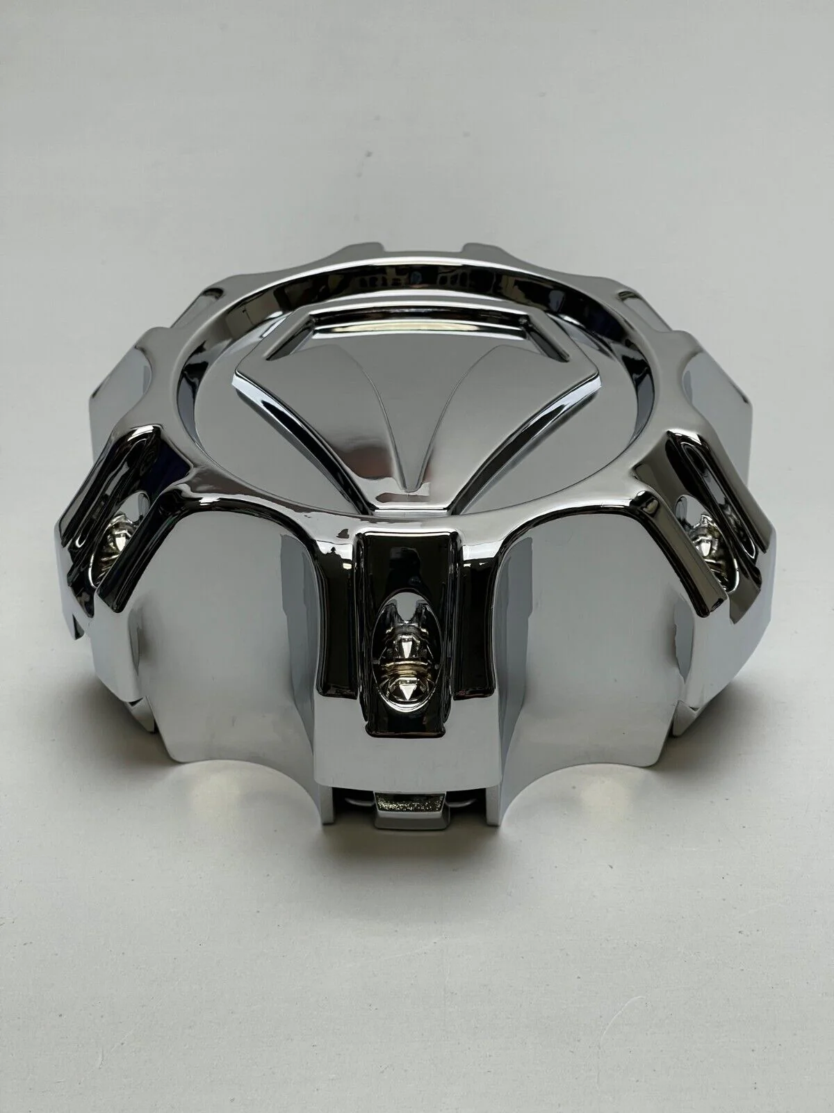 Toyota T-Force Chrome 6 Lug Snap In Wheel Center Cap 89-9584B 971S01 S1404-07 - Image 2