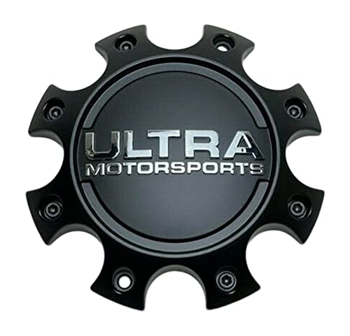 Ultra Motorsports Satin Black Wheel Center Cap 89-9770SB 81201765F-4