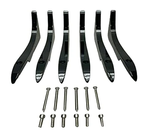 Viscera 778 22 Inch Gloss Black Inserts Set (6 PCS) EMR0778-2295-ZSJ