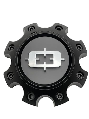 Vision Matte Black 8 Lug Wheel Center Cap C360-8V