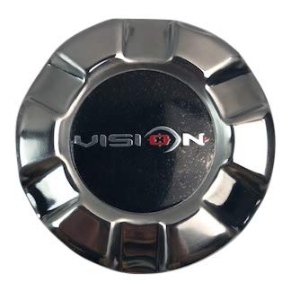 Vision Wheels C171-V02 Stainless Push Thorough Center Cap for 5x5.5 or 6x5.5