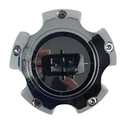 Vision Wheels C415-5V C415-EC 5 Lug Chrome and Black Center Cap