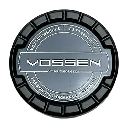 Vossen Hybrid Forged Matte Black Snap in Wheel Center Cap VOS-3 fits HF Series