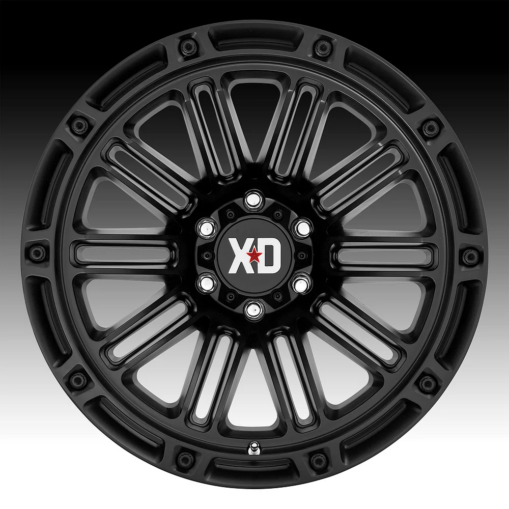 XD 1636S06 Satin Black / Chrome Bolt-On Wheel Center Cap – 8x6.5/180