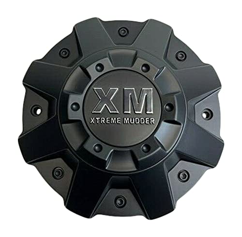 Xtreme Mudder Matte Black Wheel Center Cap C-864-1-XG C-5240-1-SG C-5240-2-SG